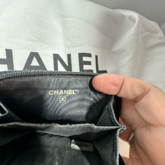 Chanel Shearling Suede Fur Chanel Handbag Tote CC Logo Vintage - Picture 10 of 16